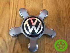 Original center wheels caps with VW logo for rims from Audi 8R0601165