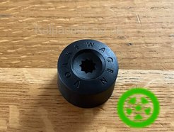 Wheel Bolt Cap Volkswagen (17mm) — Reference 1K0601173