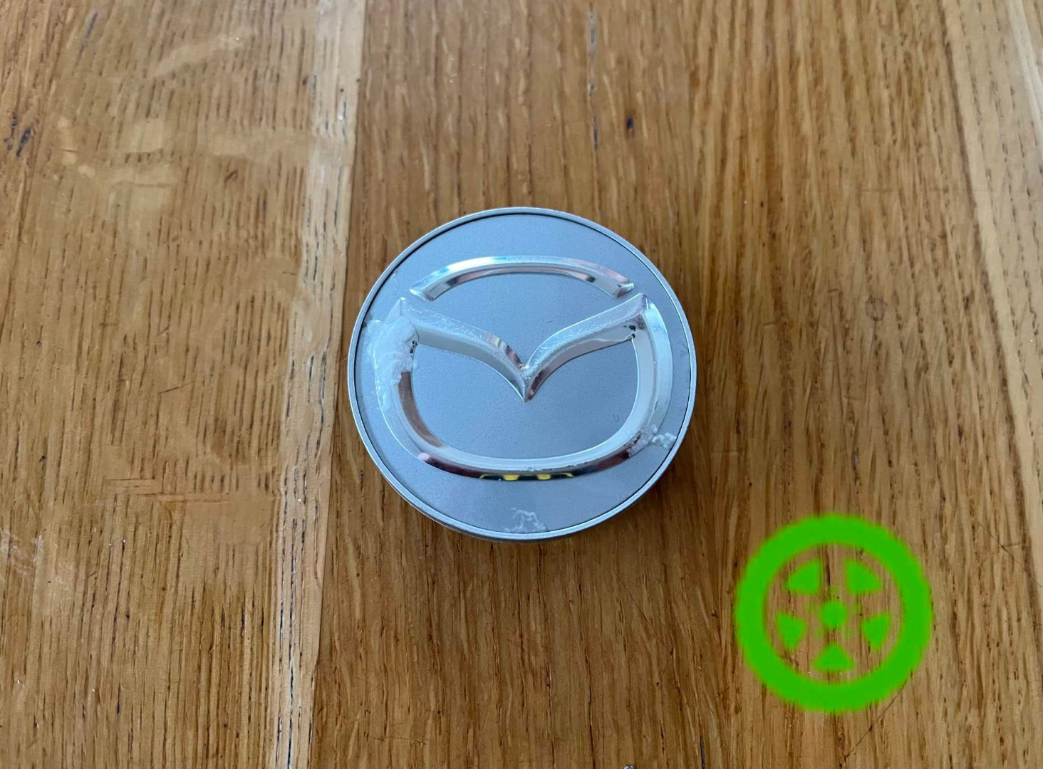 Original center caps for alloy wheels Fondmetal with Mazda C005 logo