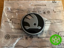 Original center caps for alloy wheels Skoda 5LA601151