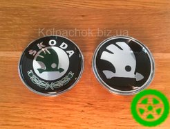Skoda Center Cap for Aluett, Dezent, Rial Wheels – 68mm / 65mm