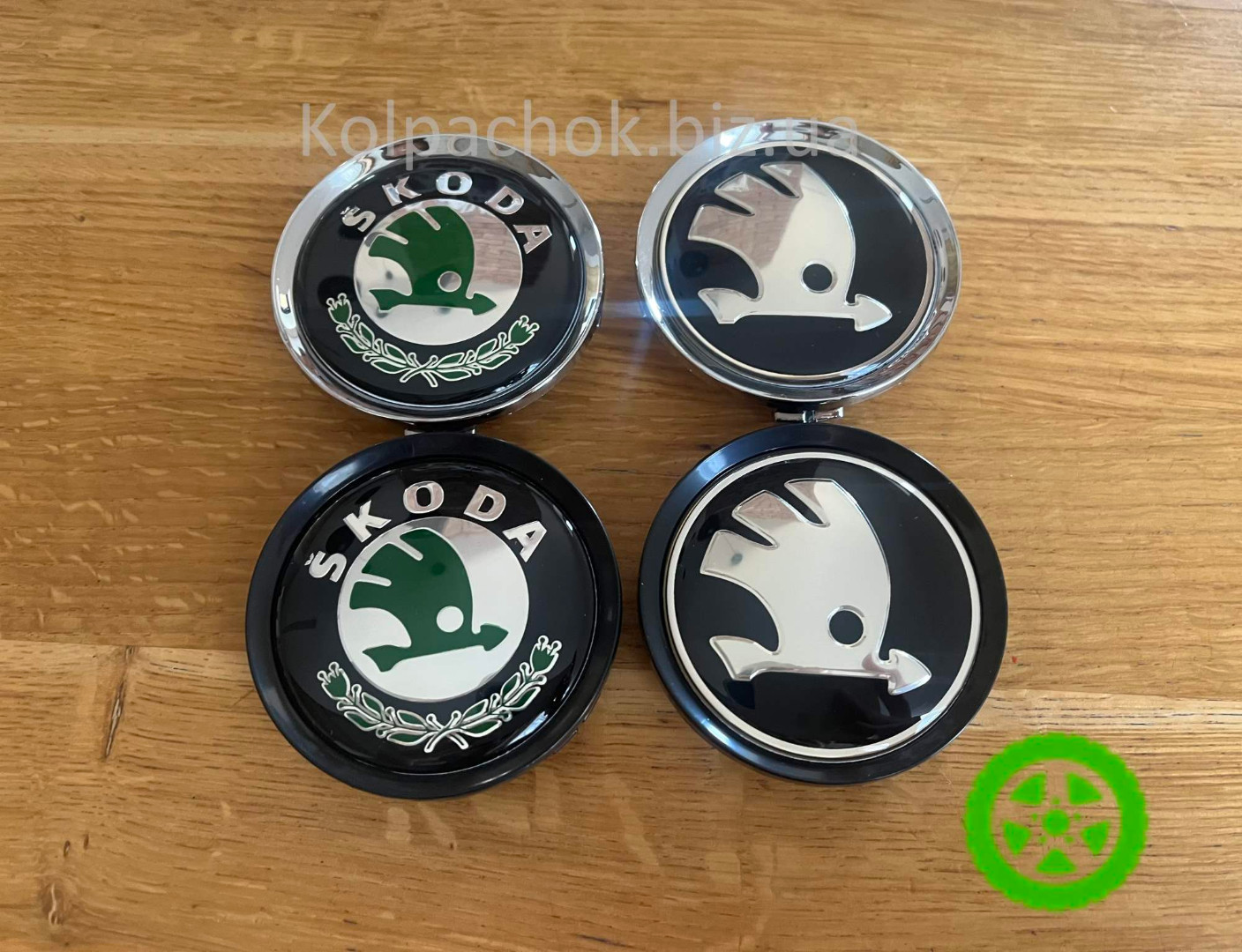 Wheel caps Skoda  for alloy wheels Mercedes (74-70mm)